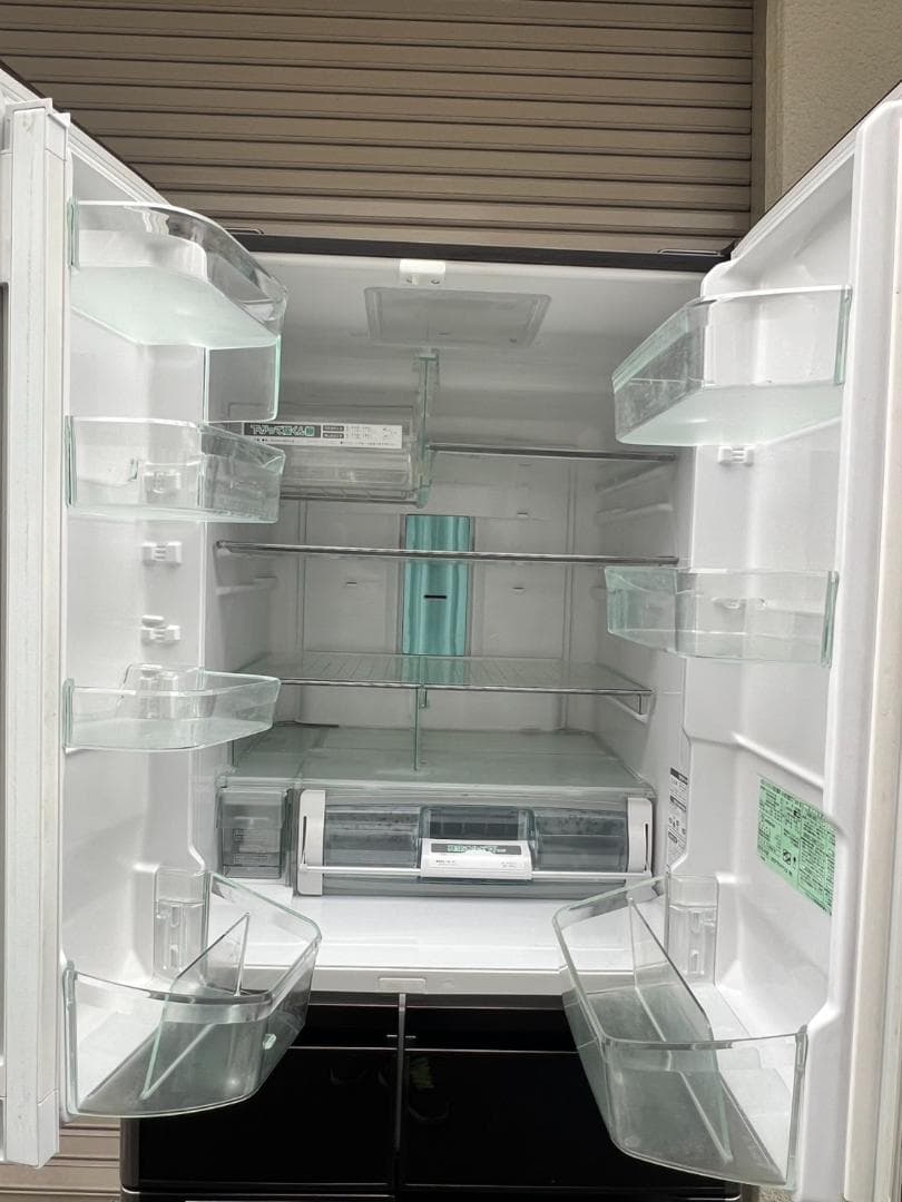 A392◆日立 6ドア 冷凍冷蔵庫「R-A5700」 真空チルドW 自動製氷