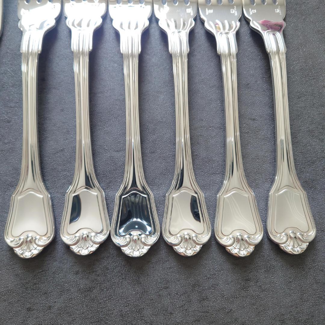 希少 極美品 クリストフル ポートロイヤル フィッシュ ナイフ フォーク 12点