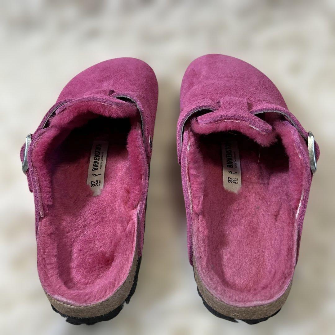 美品　BIRKENSTOCK BOSTON SHEARLING 24cm