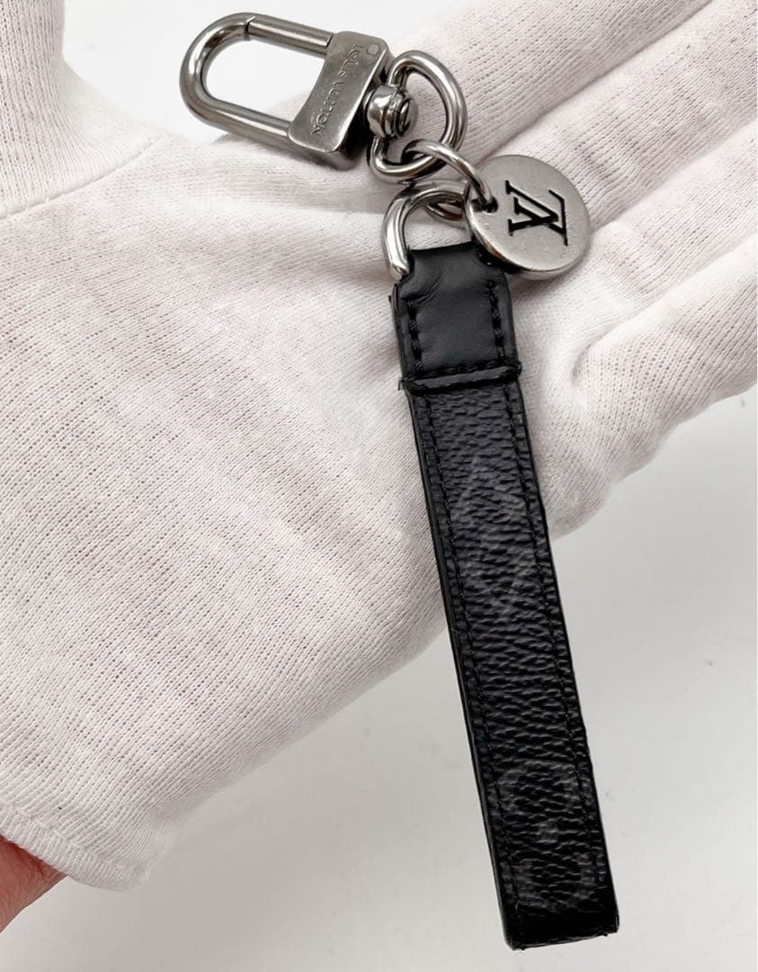 ルイヴィトン ポルトクレ・ドラゴンヌ キーホルダー モノグラム エクリプス