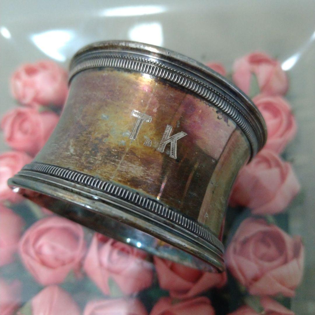 イギリスアンティーク 純銀製　ナフキンリング シェフィールド刻印