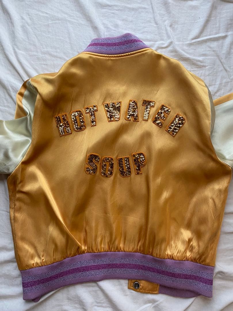 COACH ビジュー装飾 スカジャン M 仲里依紗着用　サテン