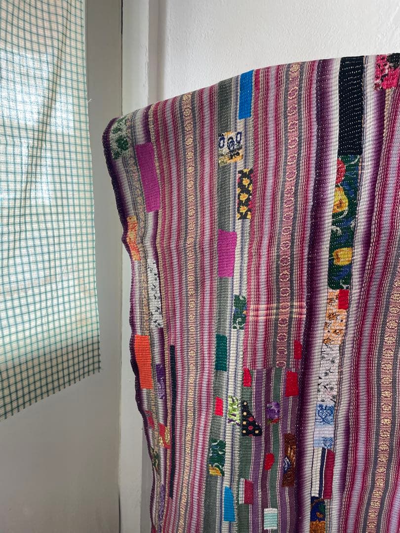 ※限定saleꕥ未使用ꕥヴィンテージラリーキルト カンタキルトマルチカバーラグ