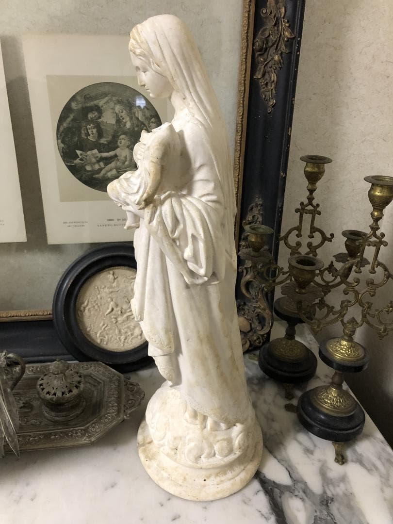 フランスアンティーク　聖母子像　マリア像