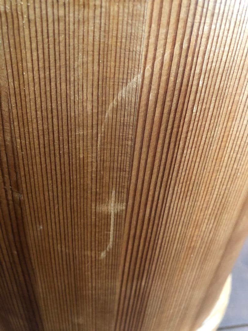 伝統工芸　天然秋田杉　傘立て　B級品