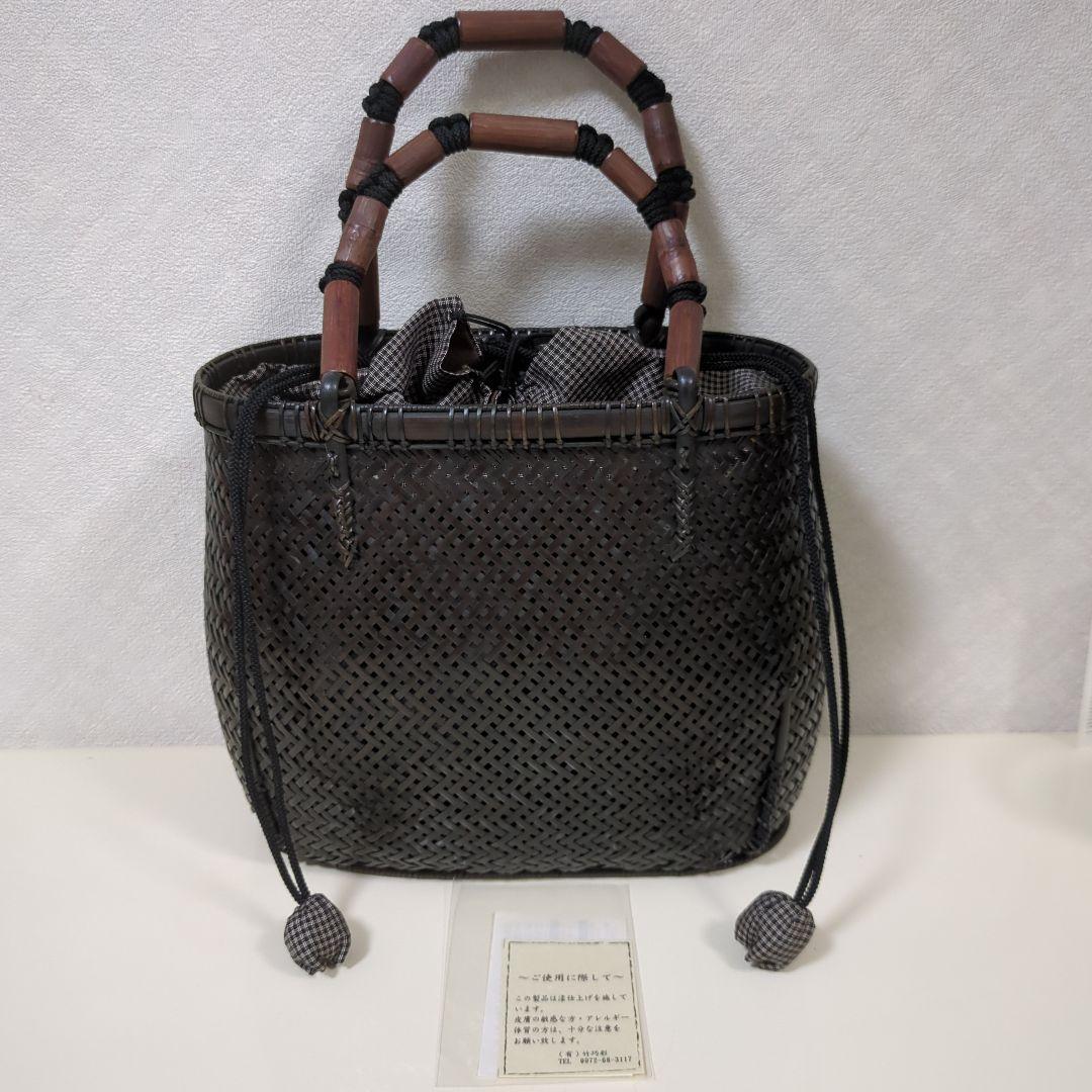 竹巧彩　竹かごバッグ