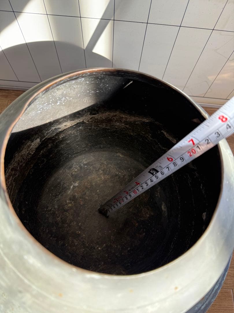 昭和レトロ　茶釜　特大銅釜 鉄製五徳 茶道 古道具レア