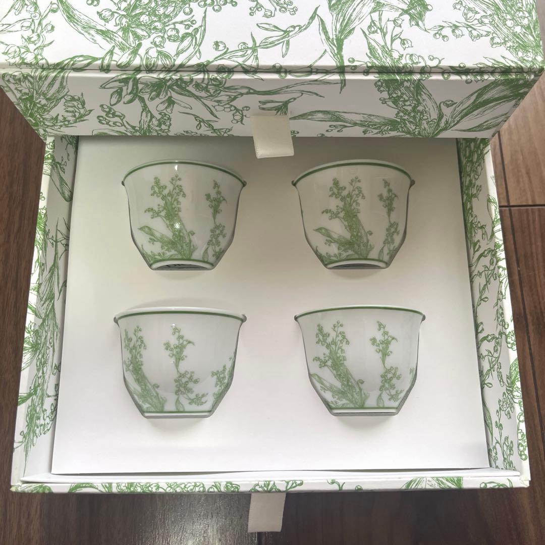 新品未使用Dior Lily of the Valley カッププレートセット