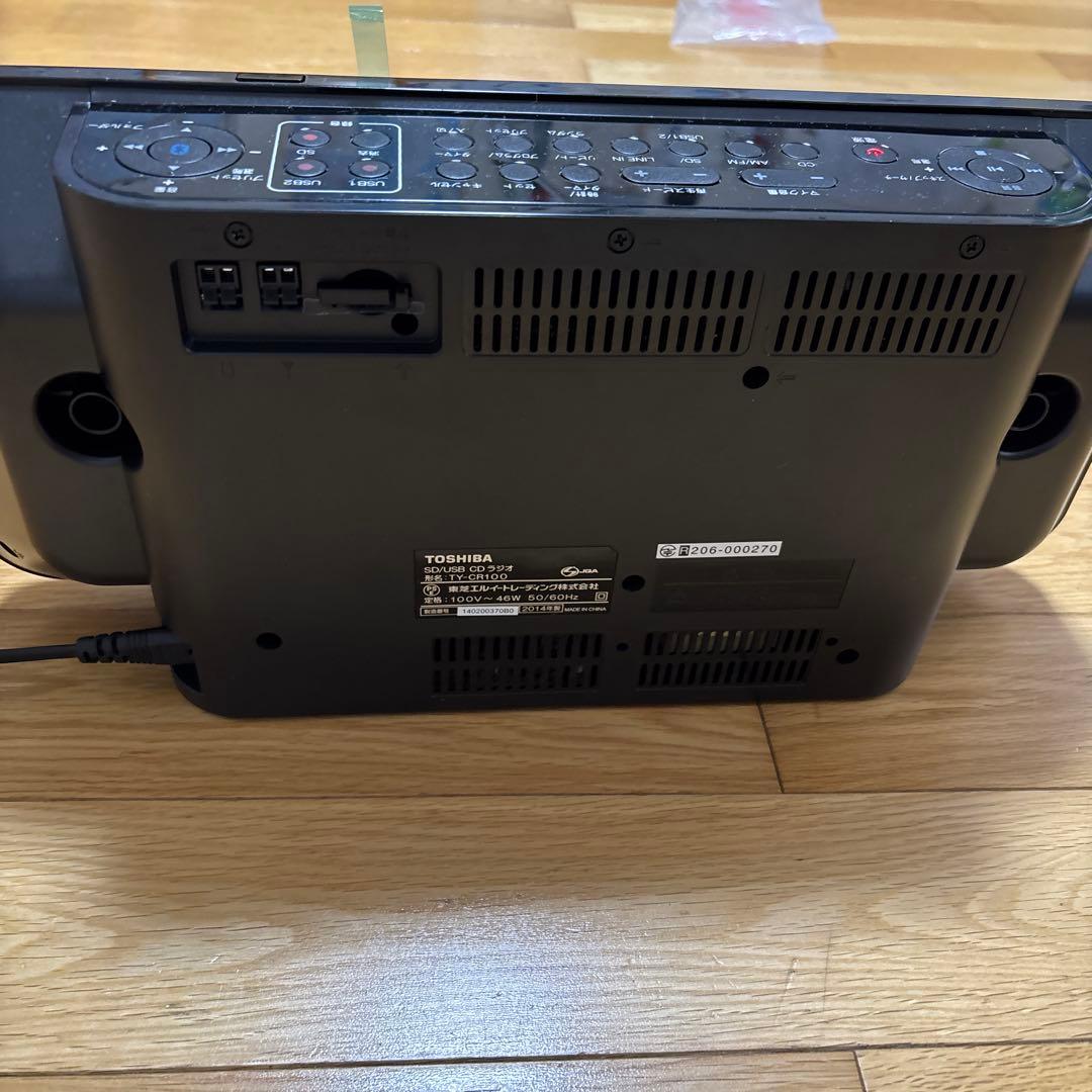 【新品】TOSHIBA TY-CR100 CD/SD/USBプレーヤー　箱付き