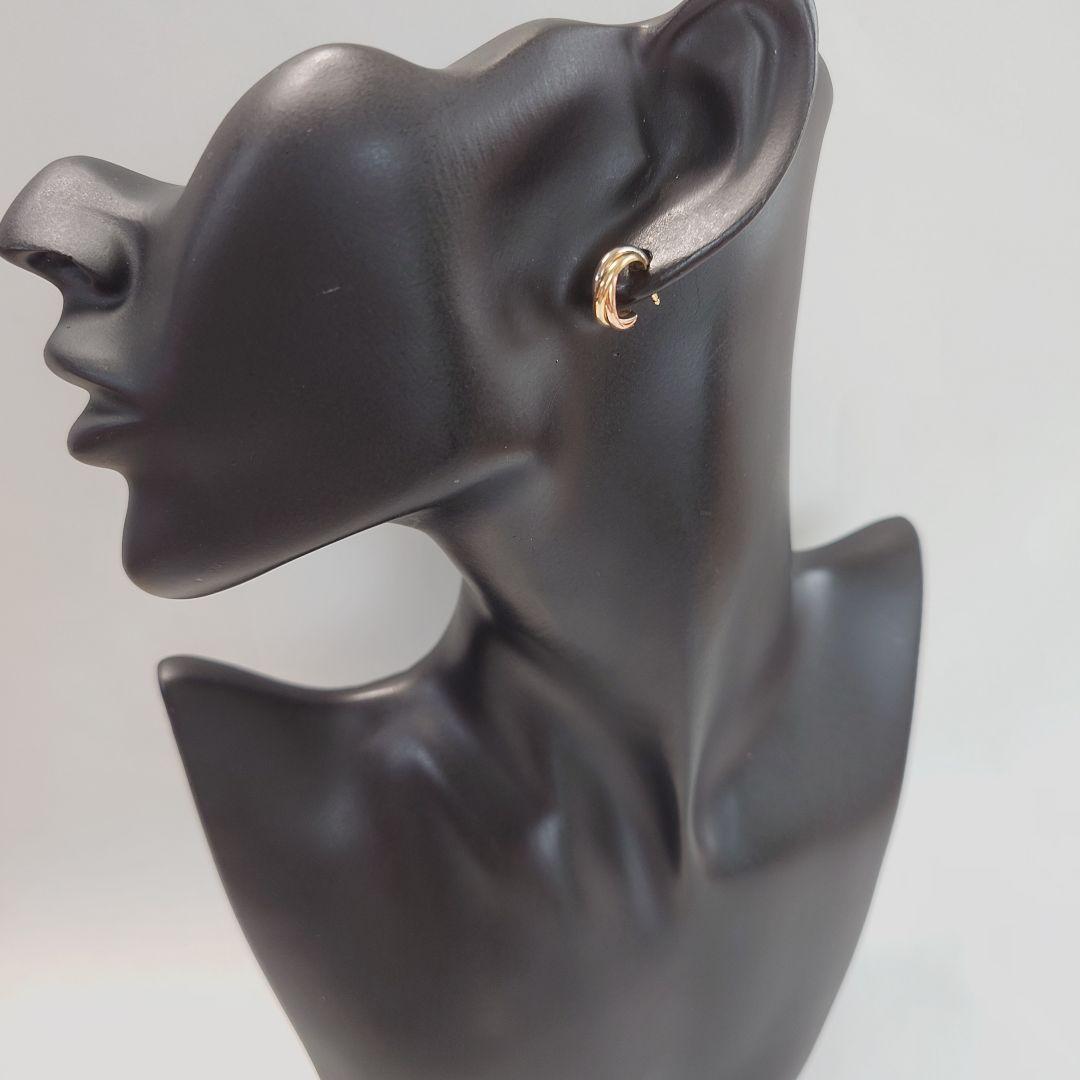 【新品仕上げ】カルティエ トリニティ フープ ピアス 片耳用 6591