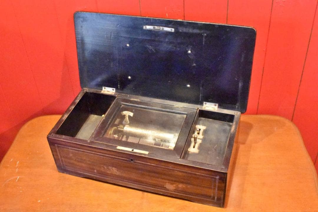 オルゴール レトロ アンティーク 木箱 動作品