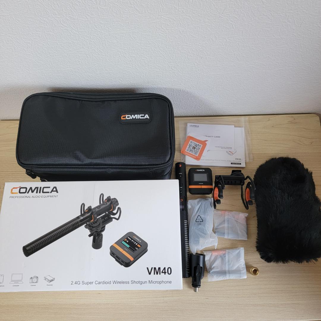 【ほぼ新品】Comica VM40 ワイヤレスショットガンマイク