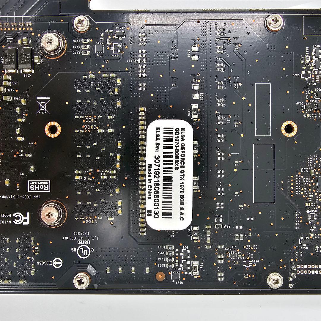 正常動作品 ELSA GEFORCE GTX 1070 8GB