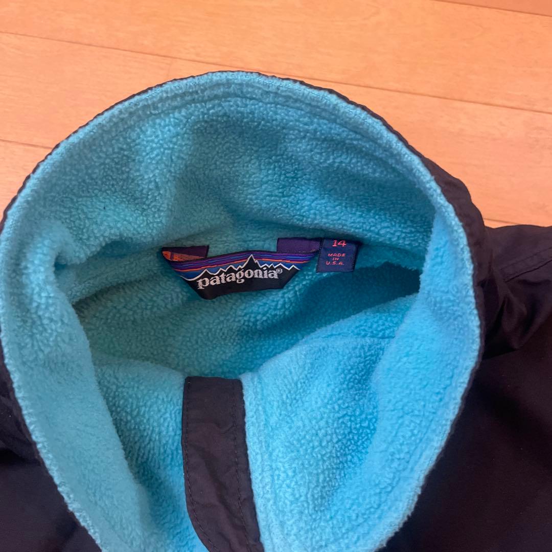 も*ち様 黒 ティファニーブルー パタゴニア シェルドシンチラ ナイロンブルゾン