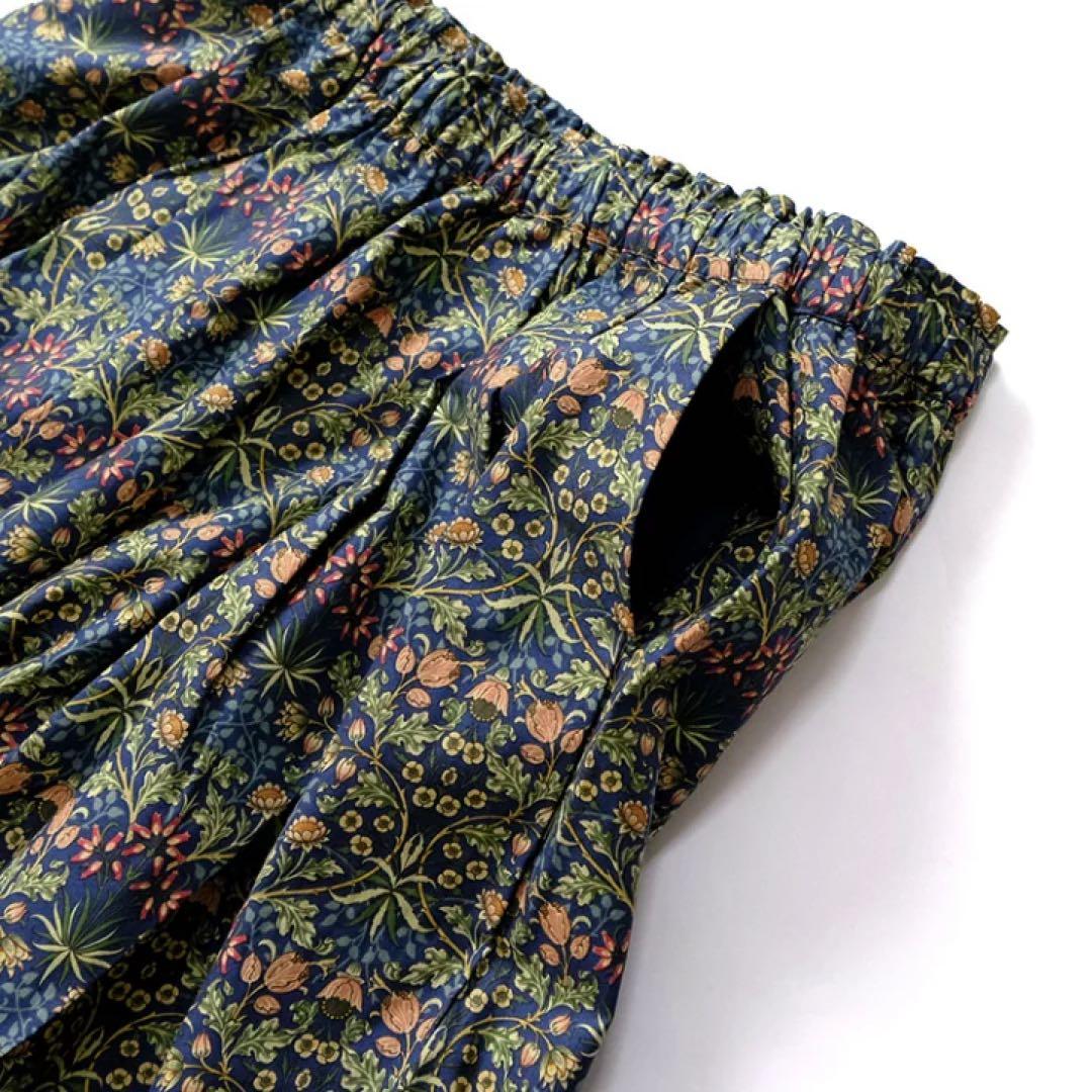 sosotto ソソット　モリス　パンツ ガウチョパンツ　ヒヤシンス　ネイビー