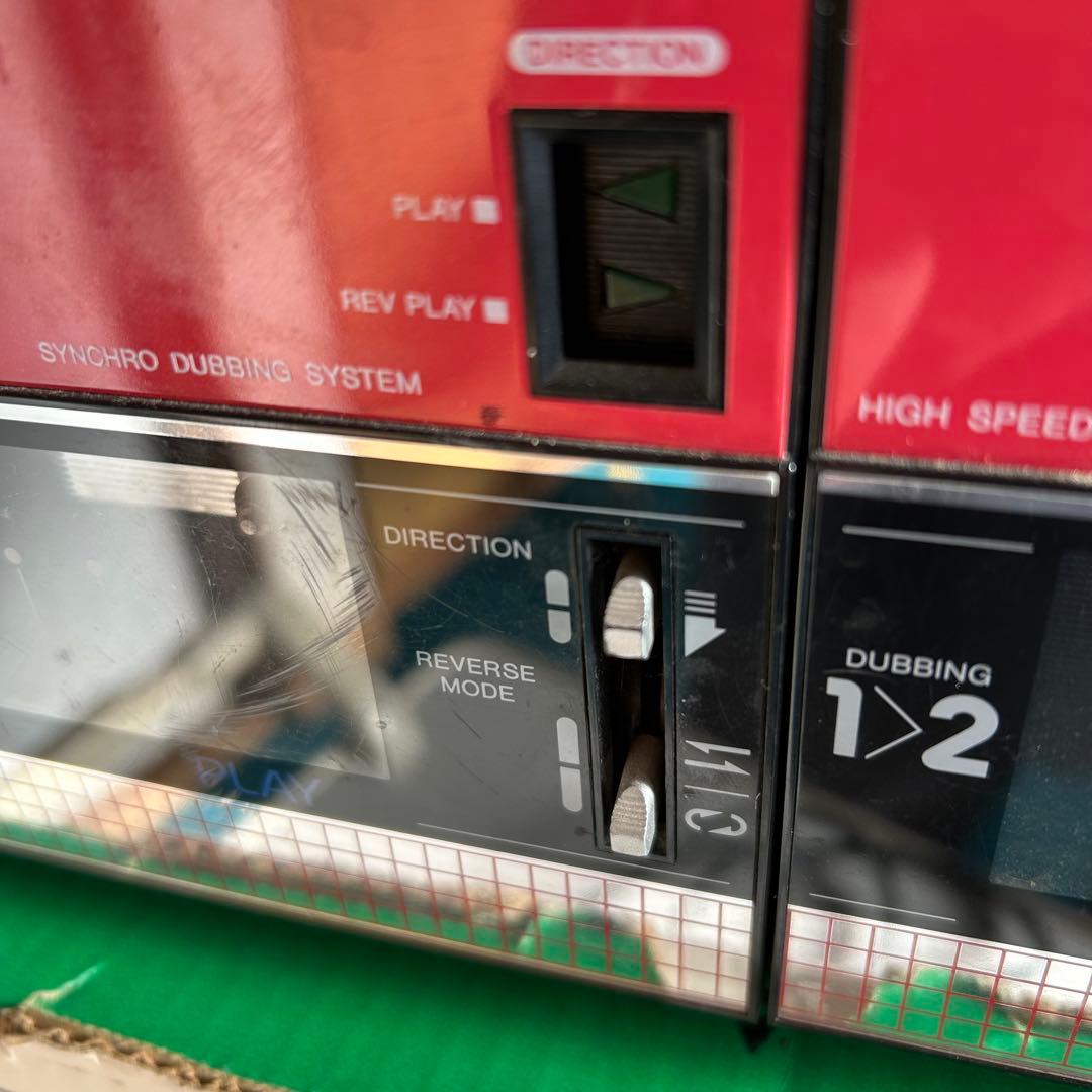 【元箱つき】ラジカセ AIWA アイワ 赤