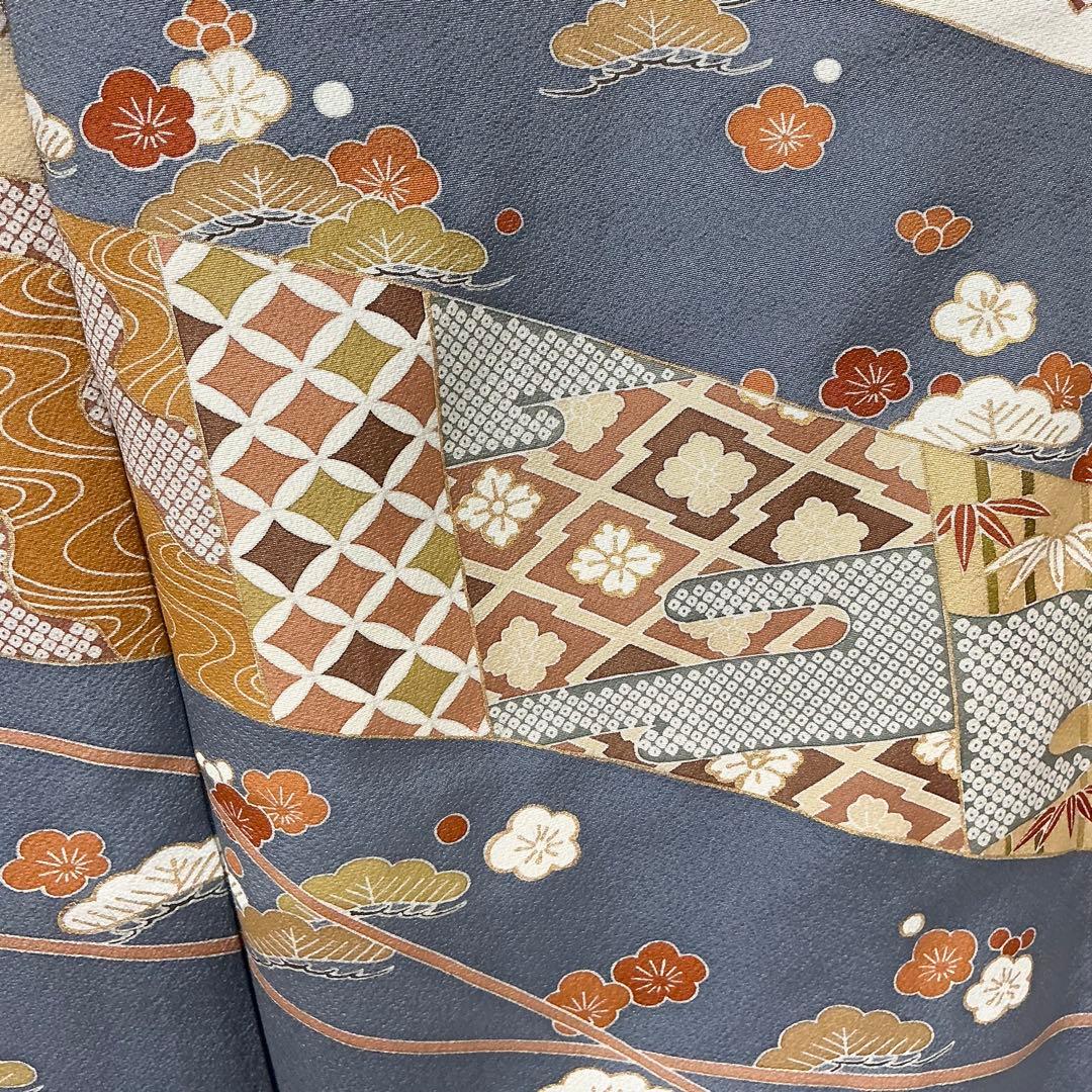 b234 正絹　袷　色留袖　比翼無し一つ紋　金駒刺繍　未使用しつけ付極美品　着物