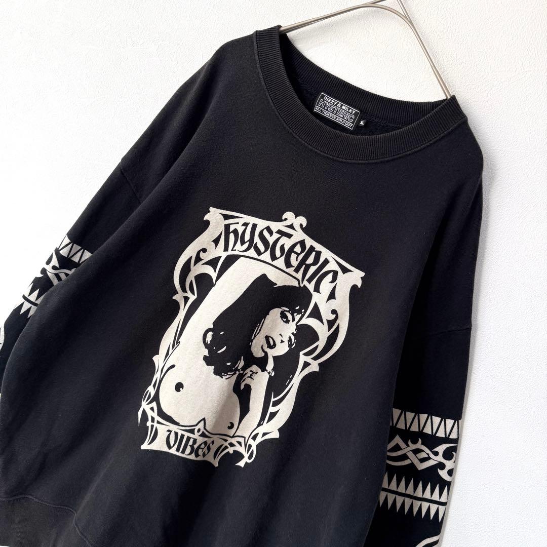 【入手困難✨】ヒステリックグラマー ヒスガール トライバル スウェット 黒 XL