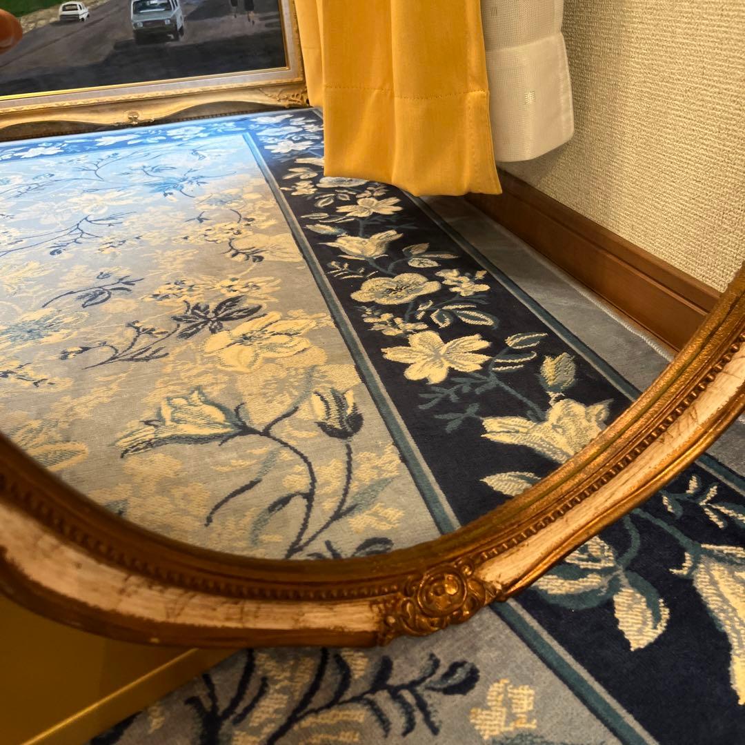 【ゆし】壁掛けオーバルミラー