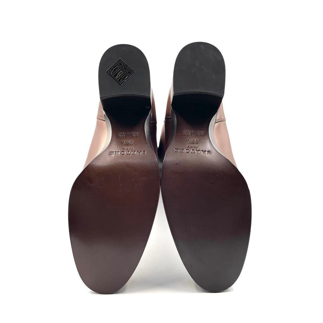 《未使用品》 サルトル ロング 乗馬 ブーツ ジョッキー ブラウン 36 1/2