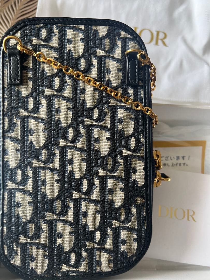 本日限定 美品 Dior ディオール フォンホルダー オブリーク モンテーニュ