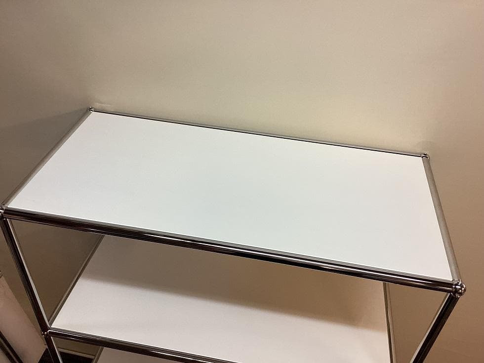 USMハラー ４段 オープンキャビネット シェルフ ピュアホワイト　引き出し