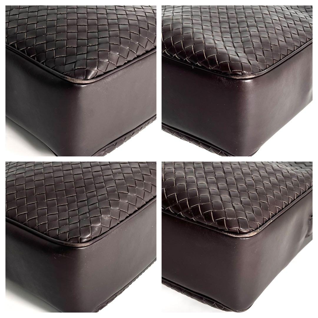 美品 ボッテガヴェネタ ビジネスバッグ イントレチャート ブラウン レザー