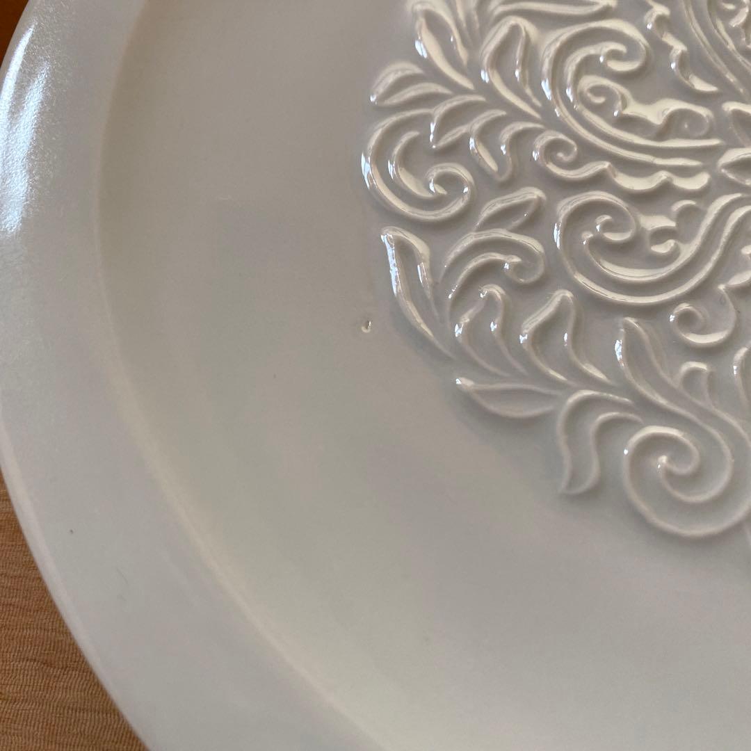 加藤渓山　青白磁唐草皿　5枚　お値下げしました