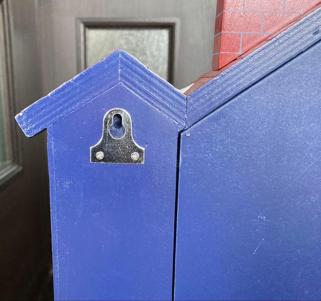 木製　アドベントカレンダー　ハウス型　オーナメント　24個