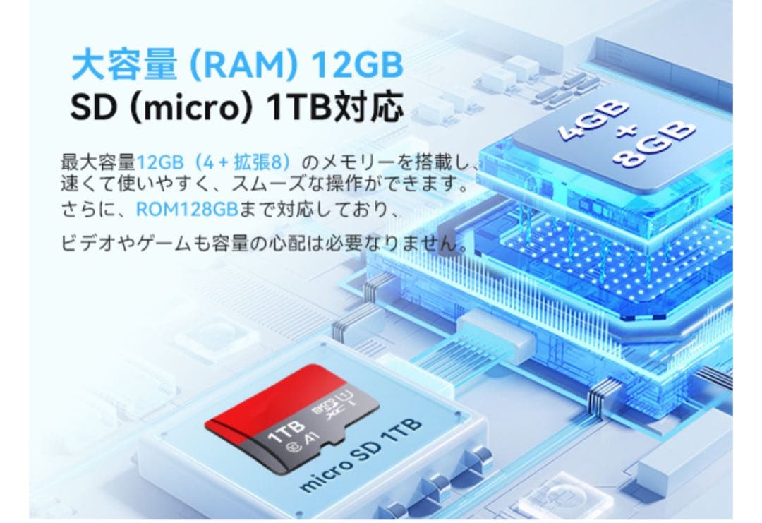 Android15 タブレットセット10インチ 12GB+128GB+1TB