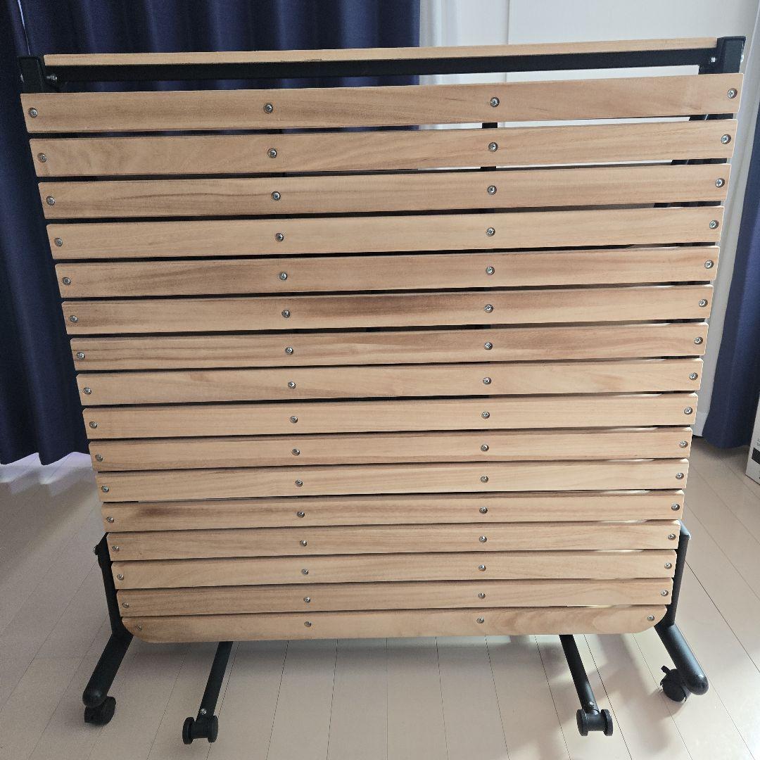 折りたたみ式木製すのこベッド シングル