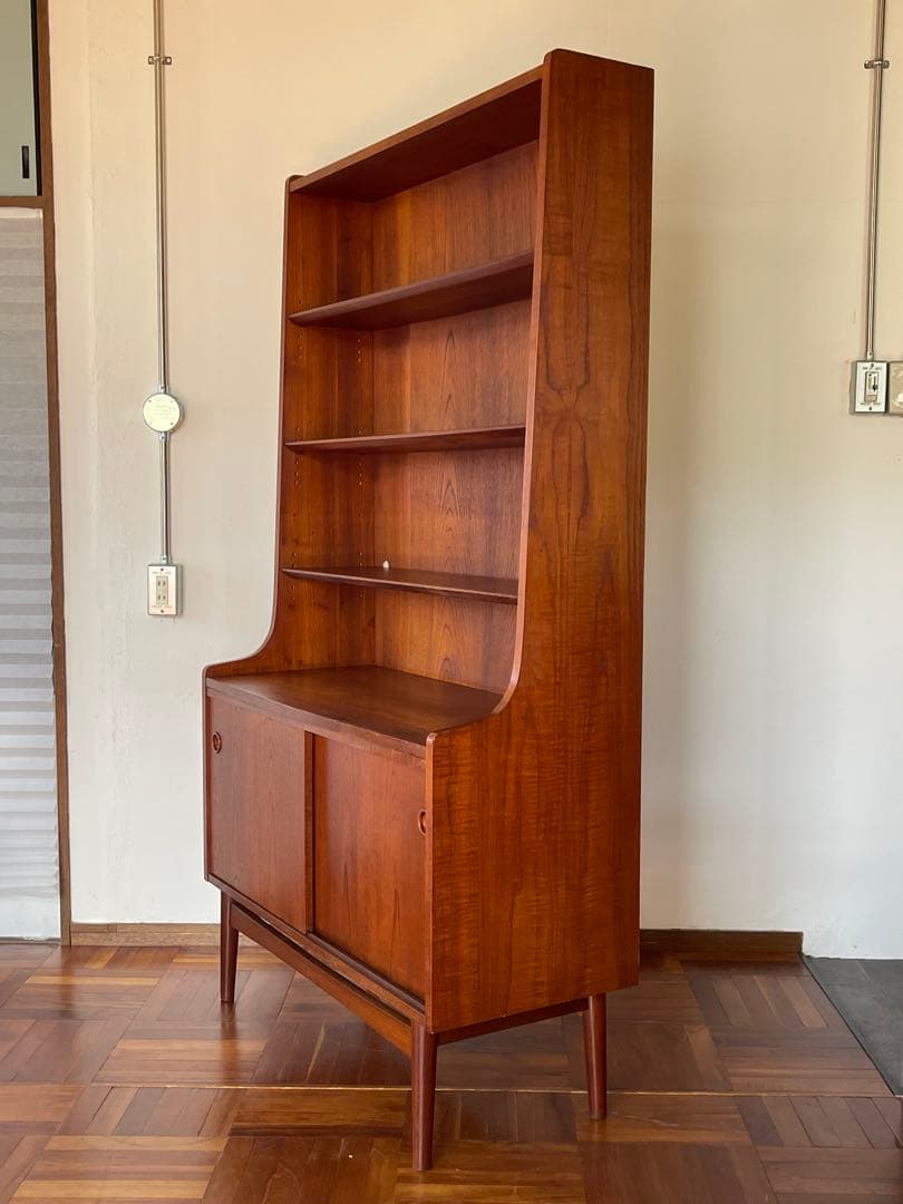 北欧 デンマーク ヴィンテージ チーク オイルフィニッシュ ブックシェルフ