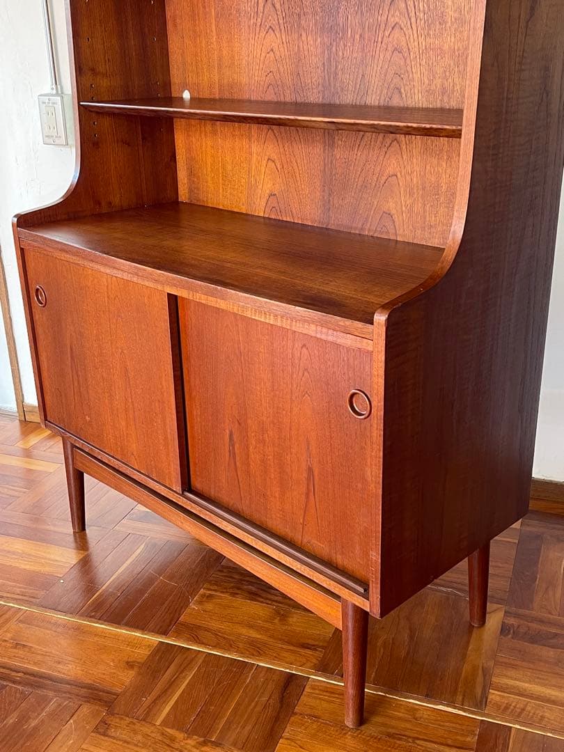 北欧 デンマーク ヴィンテージ チーク オイルフィニッシュ ブックシェルフ