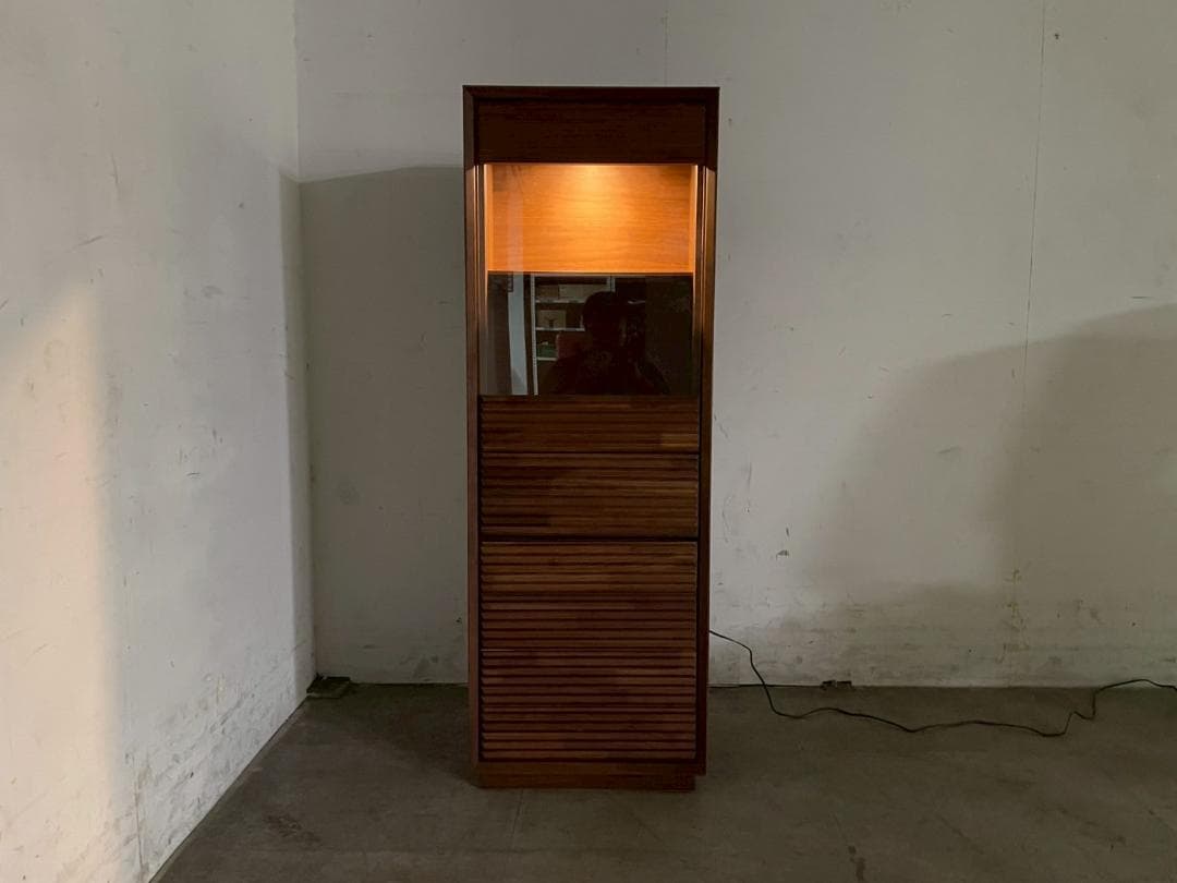 T7470☆展示極美品☆カリモクキャビネット ☆ウォールナット無垢材☆53万