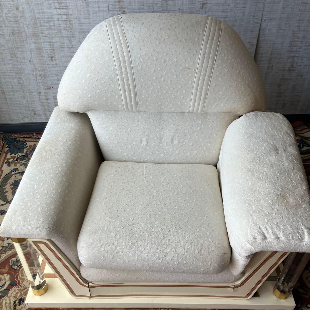 creations Curci Paris ロココ様式 木製 1人掛けソファー