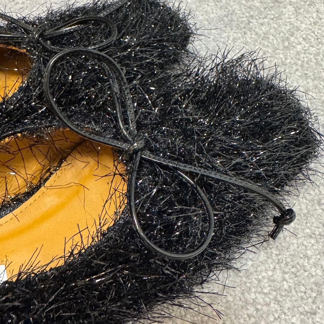 PIPPICHICピッピシックモケモケフラットシューズ23.5パンプスエトレ