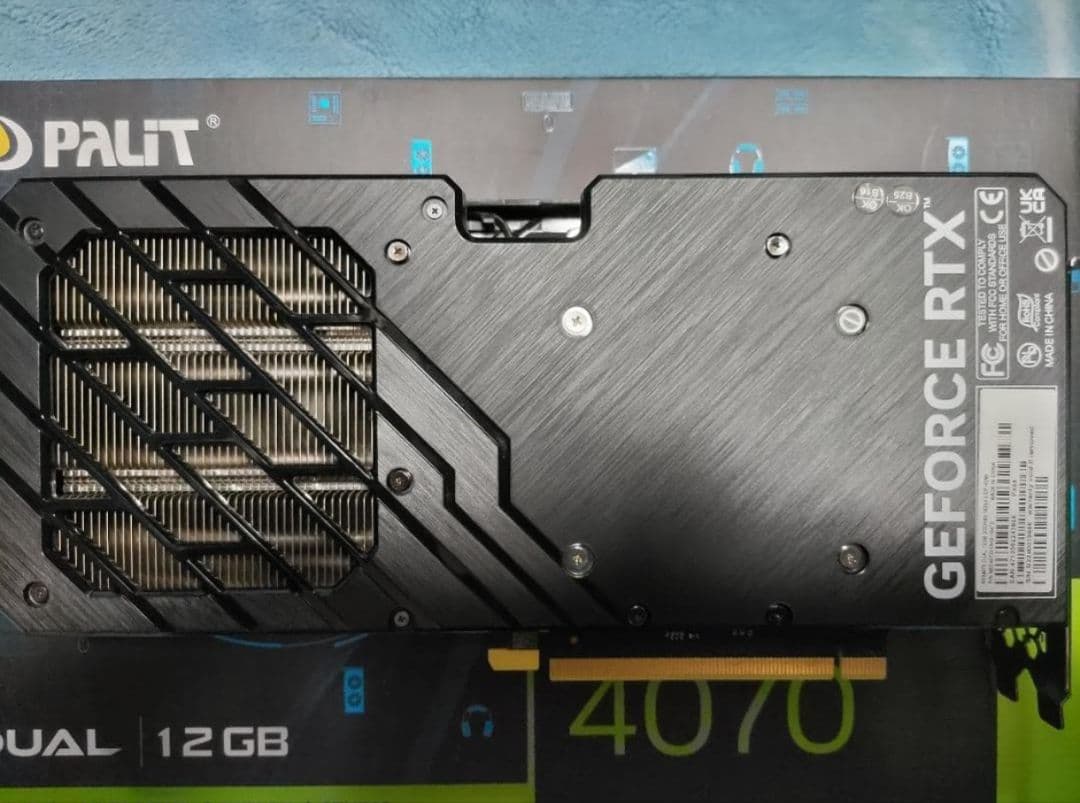 グラフィックボード・グラボ・ビデオカード PALIT GEFORCE RTX 4070 12GB