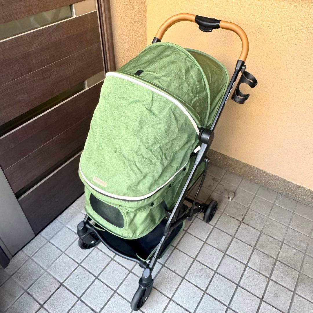 ペットパラダイス smooca ペットカート ナチュラルグリーン