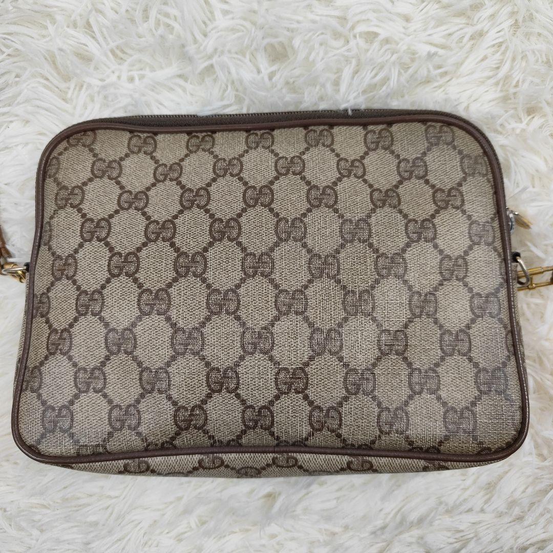 GUCCI　ショルダーバッグ　GGスプリーム　インターロッキング　2way