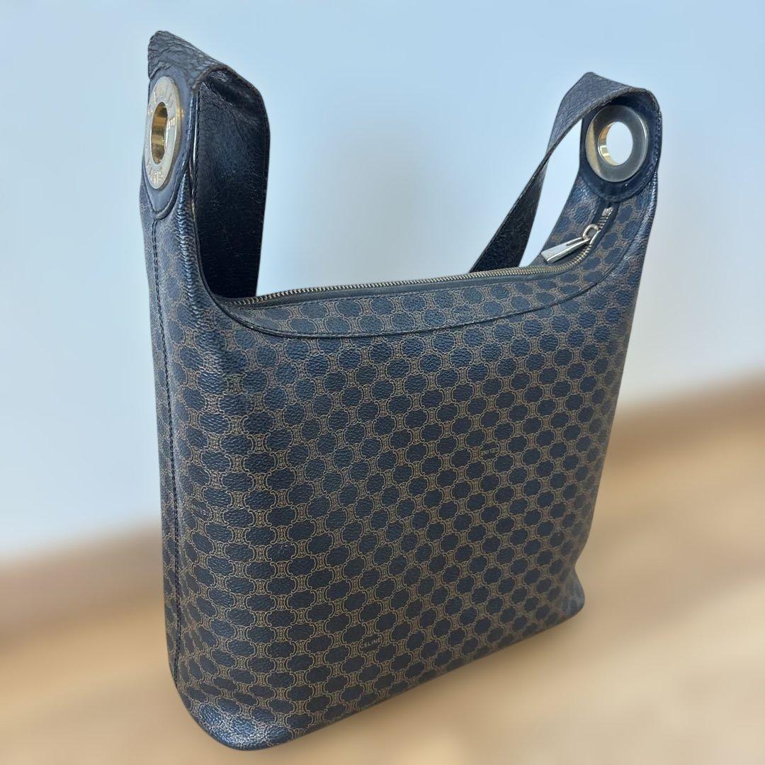 CELINE ダークブラウン ショルダーバッグ