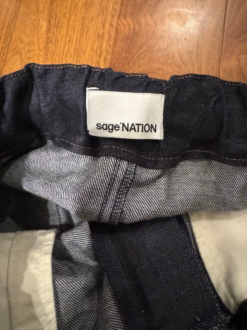 パンツ sage nation Box pleats denim pants M
