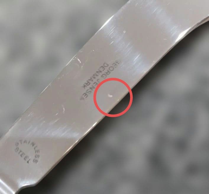 希少品 ロイヤルコペンハーゲン ブルーフル－テッド バターナイフ