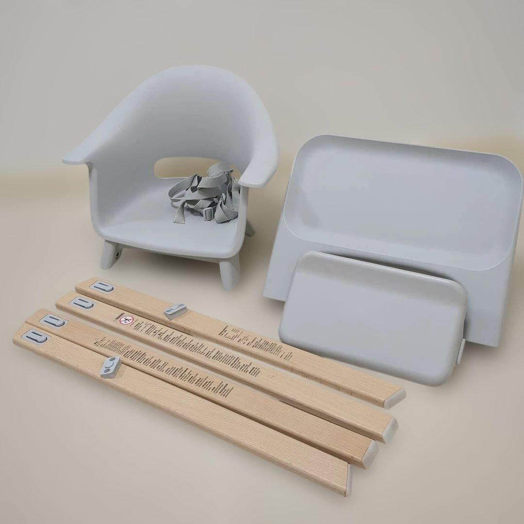 STOKKE　クリック　ハイチェア　グレー　ベビーチェア　簡単組み立て