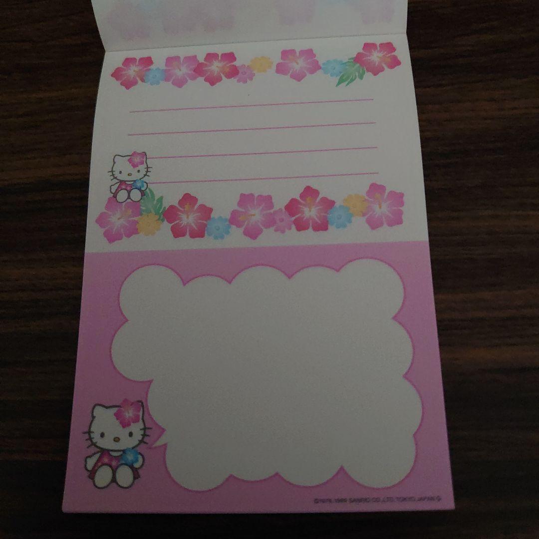 ⭐*)様 新品未使用♡ハローキティハイビスカスメモピンク