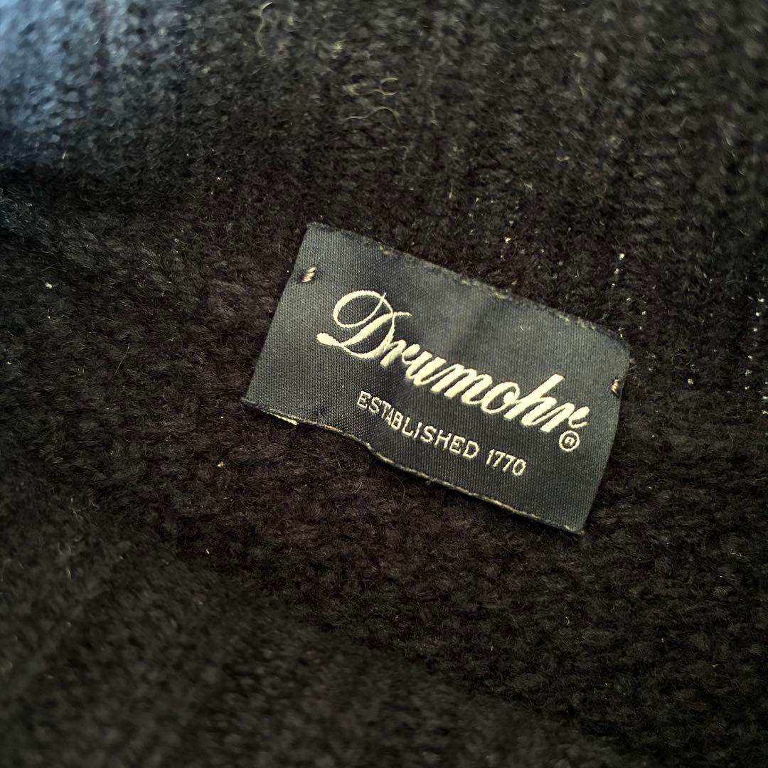 ドルモア タートルネックニット ケーブル ダークネイビー 48