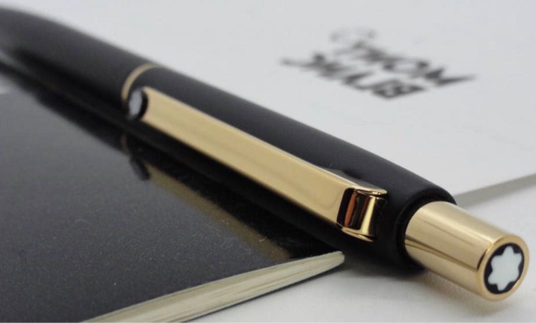 ※極上の　モンブラン ★No2918ブラックカラー軸ゴールドプレート★ボールペン