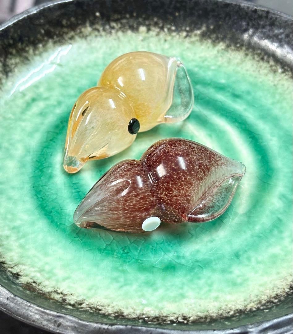 ガラスのホタルイカ 2個セット(生、ボイル)
