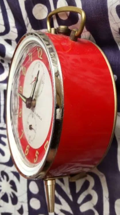 【SEIKO】（CORONA 2JEWELS）手巻き式置き時計