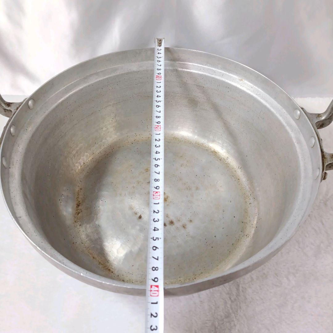 【蔵出し】アルミ鍋 両手鍋 円付鍋 業務用 40cm H16cm 厨房機器