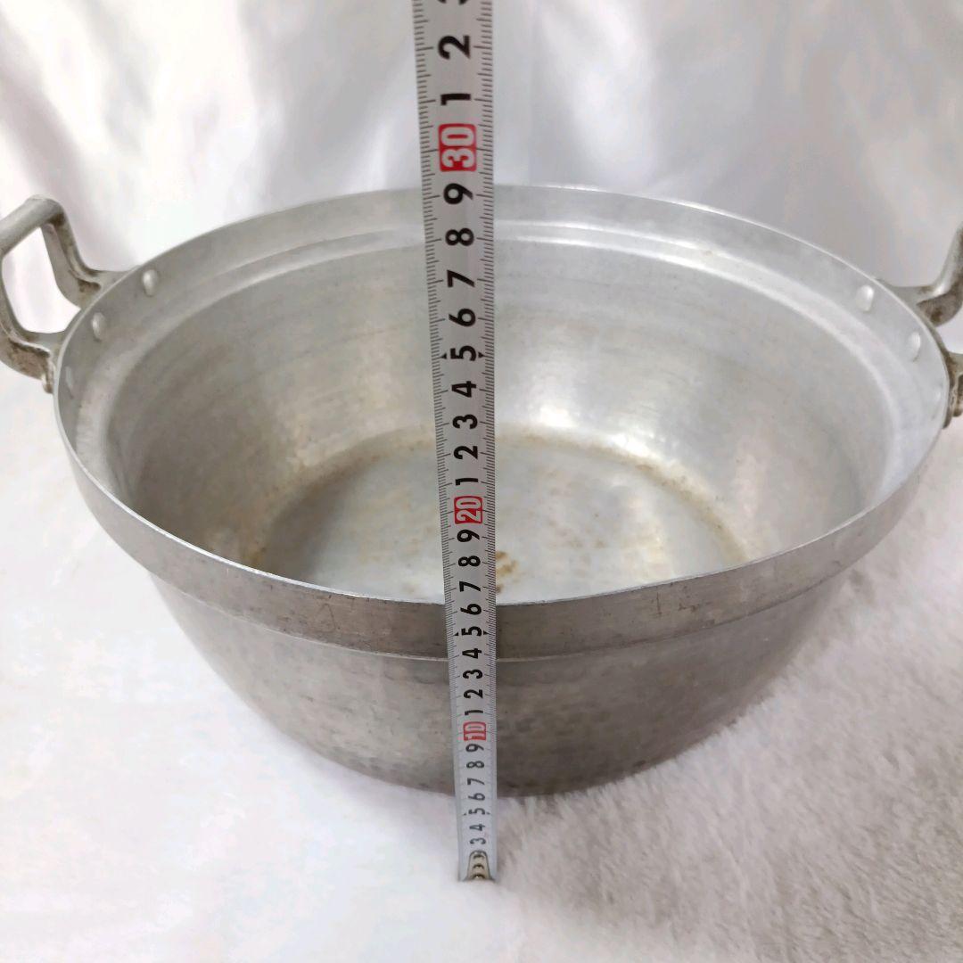 【蔵出し】アルミ鍋 両手鍋 円付鍋 業務用 40cm H16cm 厨房機器